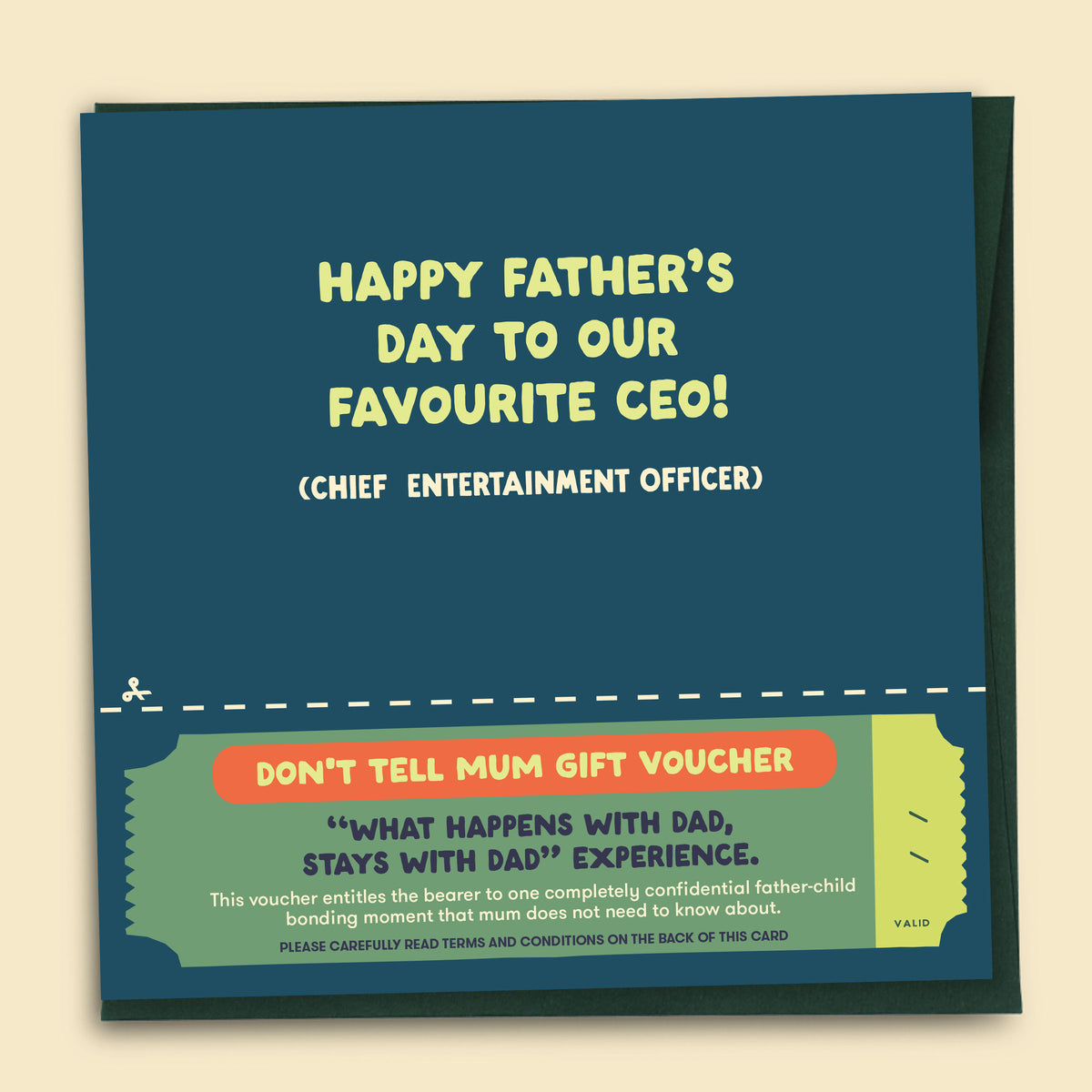 Happy Father's Day To Our Favourite CEO — Australian-made greeting card by Papernest