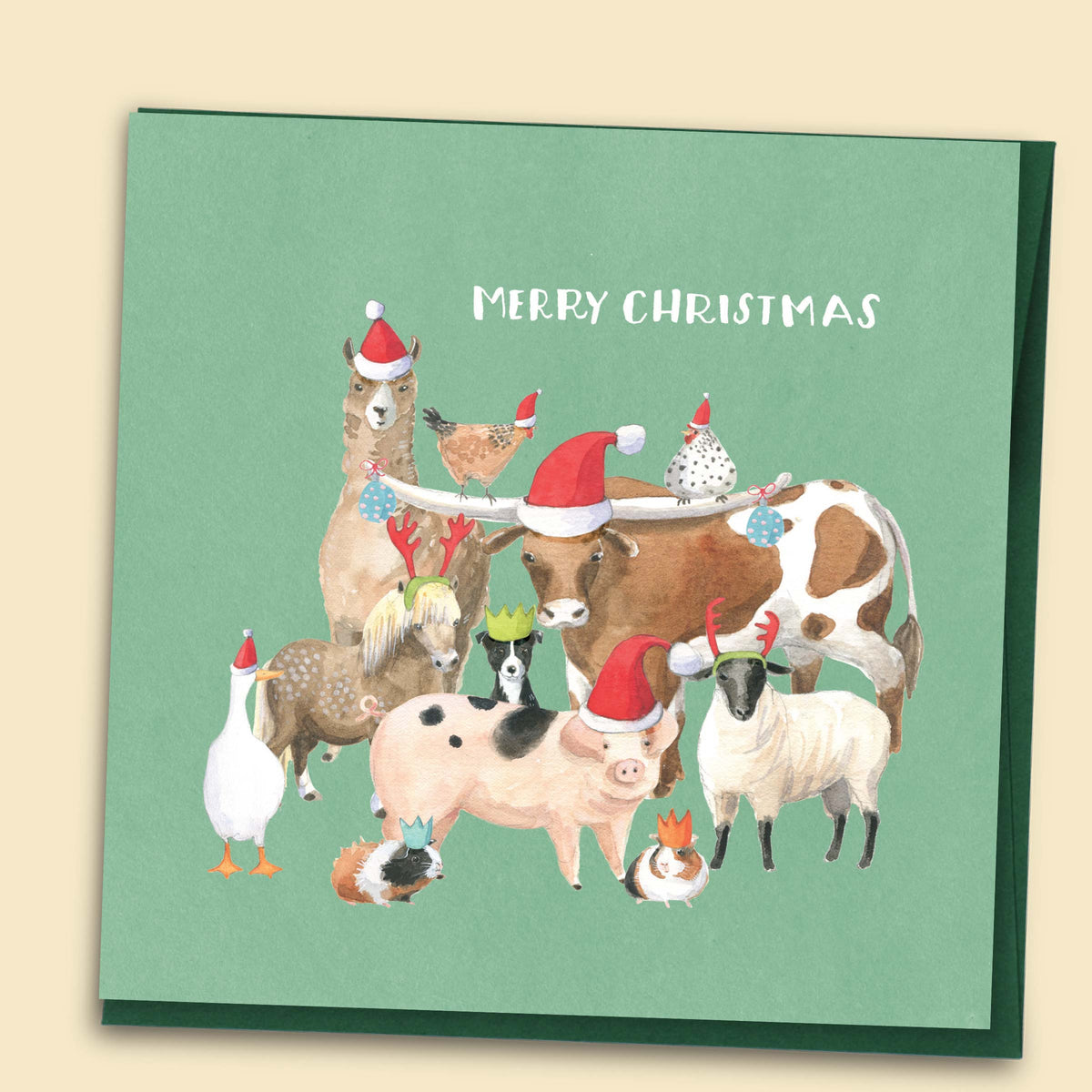 Merry Christmas Herd — Australian-made greeting card by Papernest