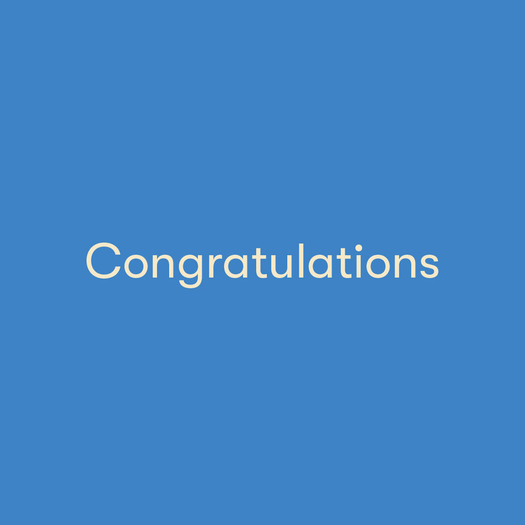Congratulations