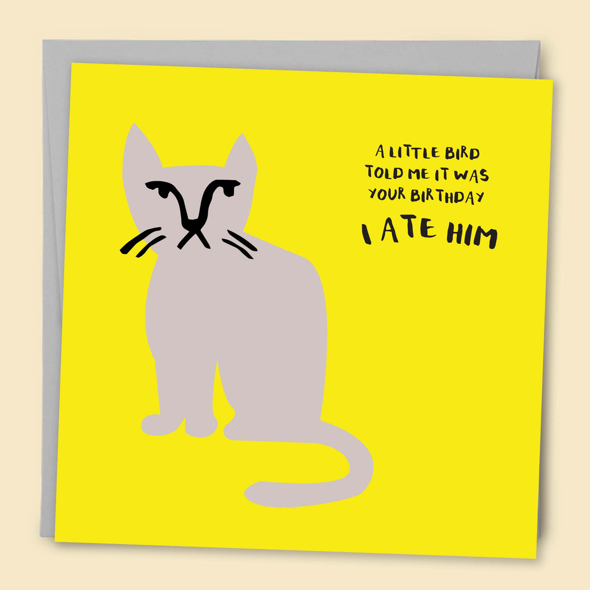 A Little Birdie Told Me It Was Your Birthday  — Australian-made greeting card by Papernest