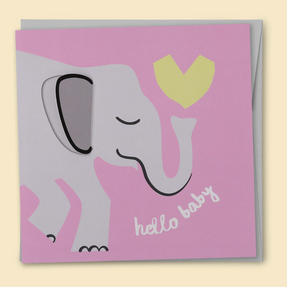Hello Baby Illustrated greeting card by James Lake  — Australian-made greeting card by Papernest